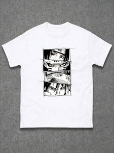 Bandai | Naruto Manga Eyes T-Shirt Men Itachi Naruto Kakashi Sasuke Anime Character Graphic Short Sleeve Oversized Streetwear Fan Tee
