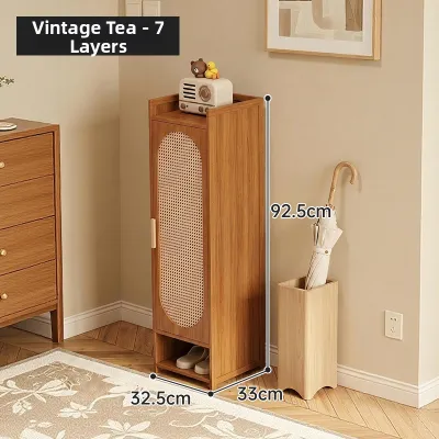 ZHUSHANXIA | No Assembly Wall Folding Narrow Dustproof Shoe Cabinet
