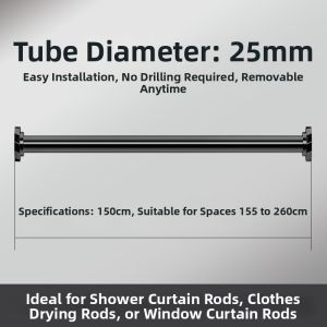 Adjustable Telescopic Non-Drilling Clothing Rod