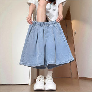 XIANYIJIAO | Tencel Denim High Waisted Loose Casual Shorts