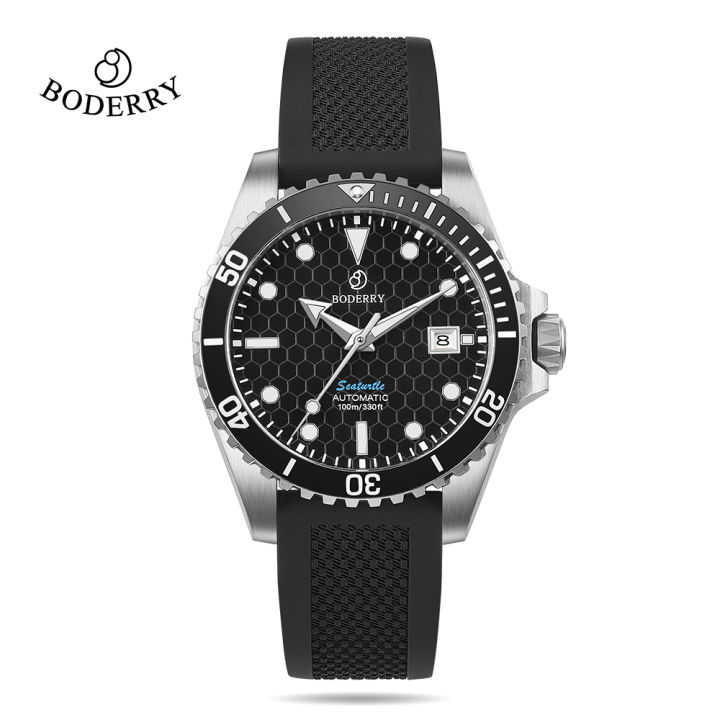 BODERRY Titanium Diver Watch Men Luxury Bronze Watch Automatic