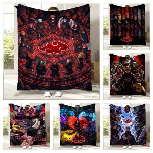 Bandai | Manga N-Naruto Uchiha Itachi Anime 3D Flannel Blanket Soft Throw Blanket Art For Home Decor Bedroom Bed Sofa Picnic Fan Gifts