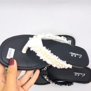 CASTELL- Sandal Wanita Teplek Terbaru Korea Slip On Sol Karet Lentur Tidak Licin Dan Anti Patah