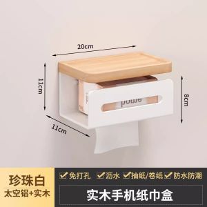 Giá Để Đồ Phòng Tắm Treo Tường Không Cần Đục Lỗ Giá Để Khăn Giấy Và Bao Vệ Miếng Dán Chống Thấm Nước Thiết Bị Vệ Sinh Gia Dụng