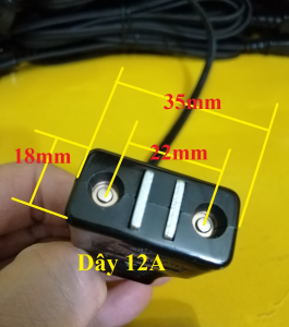 Dây hít nam châm 12A - 125V (dây bếp từ bình thủy bếp nướng bếp lẩu nồi cơm... nội địa Nhật)