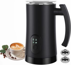 New electric milk frother home 4 in 1 milk steamer 350ml automatic hot and cold frother for coffee