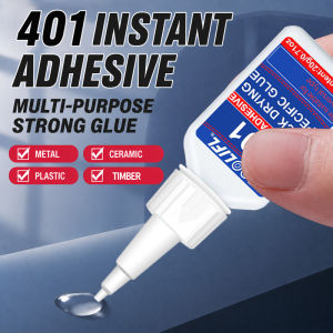 Loolifl 401 Instant Adhesive - Multi-Purpose Strong Super Glue for Metal Ceramic Plastic 20g Quick-Drying Cyanoacrylate Glue