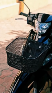 Heavy-Duty Metal Front Basket For Smash 110/115 – Thickened Rust-Resistant Mesh Design 3-Point Mount (Hardware Included)