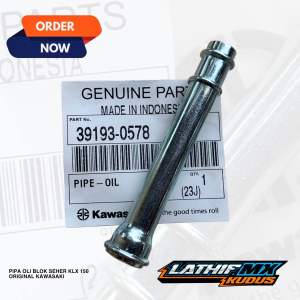 Pipa oli blok seher KLX D tracker 150 39193-0578 original kawasaki