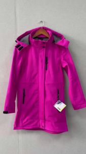 Womens Softshell Long Jacket Hiking Windproof Jackets Soft Shell Windbreaker Skiing Trekking Thick Fleece Warm Coat