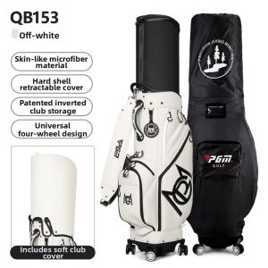 PGM GOLF | Advanced Tech Smooth-feel Extendable Hardshell 4-wheel Golf Travel Bag