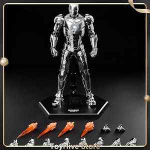 hot toys | Mô Hình Nhân Vật Hành Động Marvel Iron Man DLX MK2 Chrome Edition 17.5cm Bằng PVC Dành Cho Người Hâm Mộ Và Nhà Sưu Tầm