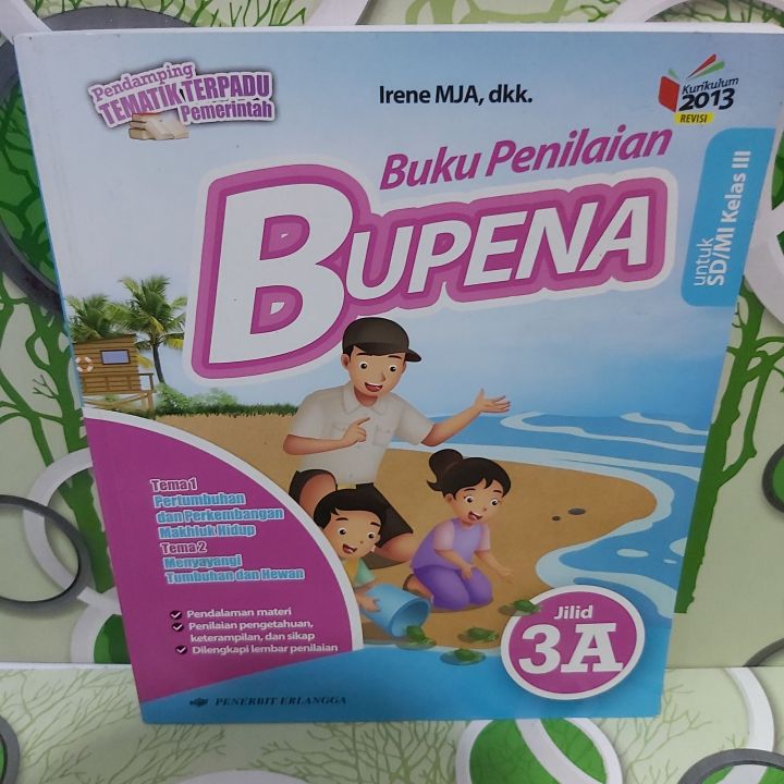 BUKU PENILAIAN BUPENA JILID 3A UNTUK SD MI KELAS III TEMA 1 DAN 2 IRENE ...