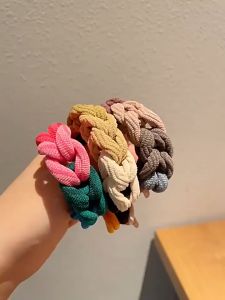 Scrunchie Rambut Model Kepang Korea Wanita Anak Ikat Rambut Aksesoris Rambut HS KCR16
