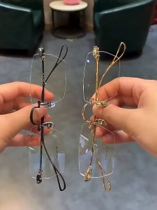 Kính lão không viền mặt khoan kiểu dáng sang trọng thanh lịch phù hợp cho nam và nữ