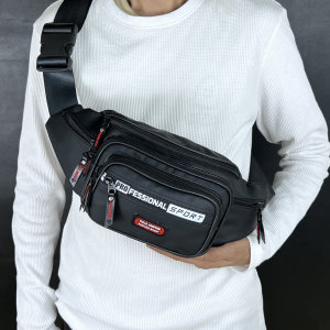Waistbag Waterproof 7 Ruang Fortun Series Slingbag Polo Amstar Tas Selempang Pinggang Pria Anti Air
