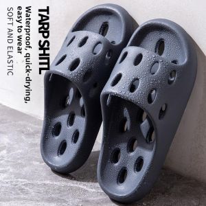 MONLEYTA | Quick Dry Mens Slippers German Leak Proof Non-Slip Bath Shower Home Use Comfortable EVA Material All Season Footwear