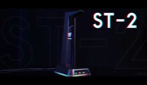 Onikuma ST2 Headphone Stand Charging Headset Holder with 3.5mm 3 USB Ports Audio Port RGB Breathing Light Earphone Rack