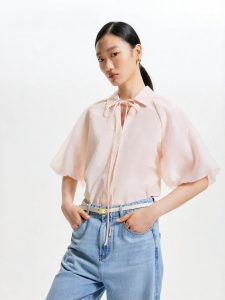 Vero Moda | Áo Sơ Mi Ngọt Ngào Mới Mùa Thu Tay Bồng Nút Ẩn