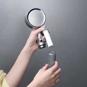 YALANDENG | Vòi Sen Lọc Áp Lực Cao YALANDENG Vòi Sen Cầm Tay Tròn Siêu Áp Lực Có Thể Điều Chỉnh Với Tính Năng Tiết Kiệm Nước