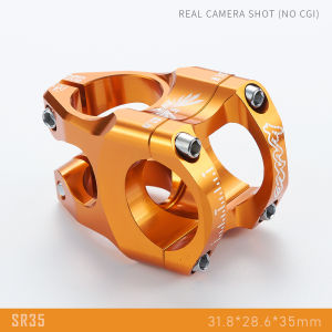 KRSEC SR35 Mountain Bike Power Stem 35mm Length 0 Degrees Road Bike Stem 31.8mm for 31.8mm Bicycle Handlebar Mtb Stem