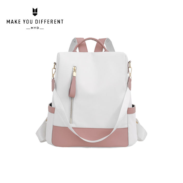 MYD Korean fashion Soft small backpack for women Casual Anti theft ...