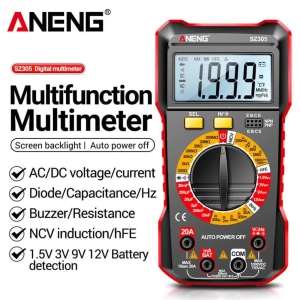 ANENG | Máy Đo Vạn Năng Chuyên Nghiệp ANENG SZ305 Hiển Thị Kỹ Thuật Số 1999 Số Đo Đo Điện Áp AC/DC Đo Điện Trở Đo Tụ Điện Đo Dòng Điện.