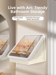 EVERTE | Foldable High Capacity Wall Mounted Bathroom Shelf