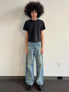 American Style Mens Short Sleeve T-Shirt Casual Breathable Retro round Neck Boxy Fit Summer Fashion Streetwear