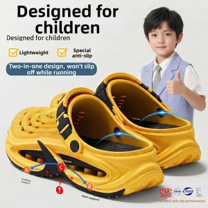 ADDTHIS | Odor-Resistant Non-Slip Durable Kids Clogs
