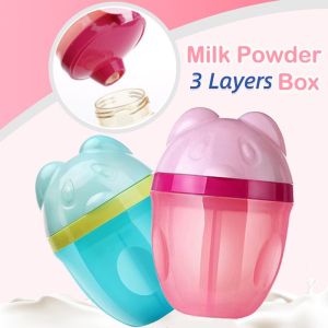 3Layers Milk Powder Storage Box Portable Food Container Dispenser Milk Storage