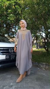 Kaftan Bordir Ceruti Armany Allsize Fit to XXXL Ameera/Agatha (Belum termasuk inner)