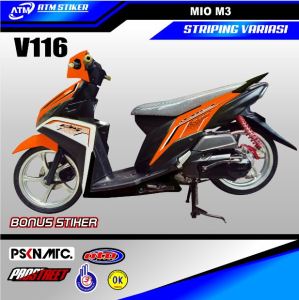 Stiker striping variasi yamaha mio m3