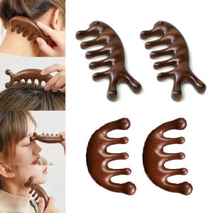 หวีผมให้บริการ หวีผมไม้จันทน์ หวีนวดร้อน ห้าฟันกว้าง หวีนวดผ่อน คลายการไหลเวียน โลฟเวียน ผมประหยัดสาร ป้องกันไฟฟ้าสถิตย์