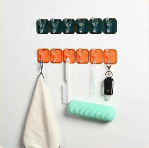 (SẴN HCM) SET 6 MÓC DÁN TƯỜNG SIÊU DÍNH NHIỀU MÀU - móc treo đồ - móc dán tường - móc treo nhà bếp - miếng dán tường siêu chắc - móc dán