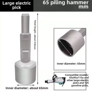 65A Shank T-Post DriverJack Hammer Chisel Concrete Hole Saws40Cr Post Adapter Ideal for T Posts Fence Posts Ground Rods