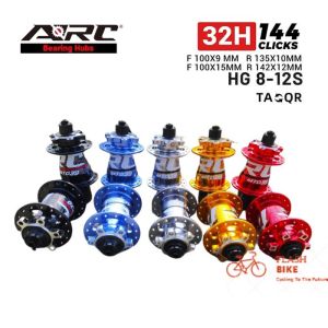 Hub/Đùm Xe Đạp ARC MT039 Hợp Kim Nhôm 6 Vòng Bi 6 Cá 144 Click 32 Lỗ QR 100/135 Mm 8-11 Tốc Độ Tương Thích Shimano/Sram Dành Cho Xe MTB