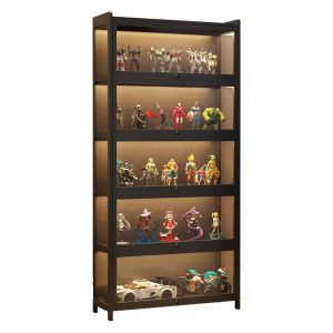 ZHUSHANXIA | Transparent Dustproof Lockable Acrylic Display Cabinet with Light