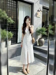NIUVIES | Đầm Dạ Hội Cao Cấp Không Tay Thun Giảm Cân Dài