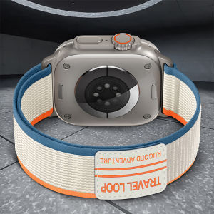 Dây đeo chắc chắn cho lWatch Ultra2/1 49mm Dây đeo thể thao bằng sợi polyester đàn hồi 46mm 45mm 44mm 42mm 41mm 40mm 38mm dành cho nữ Đồng hồ thông minh Series 10 9 8 SE 7 6 5 4 3 2 1