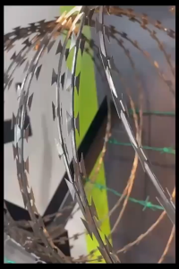 Heavy Duty Blade Barbed Wire Outdoor Wall Boundary Safety Anti Intrusion Fencing