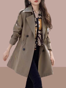 Elegant French Style Autumn Coat Medium-Long