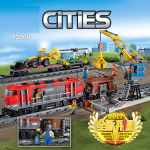 City Series Heavy Train Remote Control Electric Children Building Toy