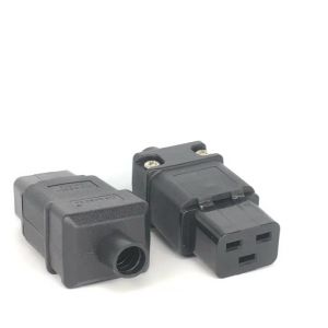 Đầu Nối Dây Cáp Nguồn AC Đa Năng 250V 16A IEC320 C20 C19 Nam Nữ Ổ Cắm Cắm Cho PDU/UPS Có Thể Tháo Rời Tiêu Chuẩn Nối Đất