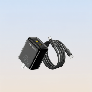 PISEN | Đầu Thích Hợp Hai Cổng Type-C Cho Apple Nitrogen GaN 45W PD Sạc Nhanh