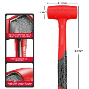 Multipurpose Non-rebound Rubber Hammer