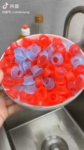 OVER SHOP 10pcs/pack Silicone Faucet Leak-proof Sealing Gaskets Connector Pipe Buckle Triangle Valve Rubber