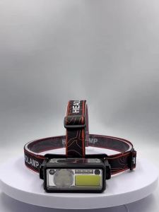 ESMARTER | LED Headlamp 6-Modes Powerful Headlight Type-C Rechargeable 18650 Torch Built-in Battery Camping Fishing Light