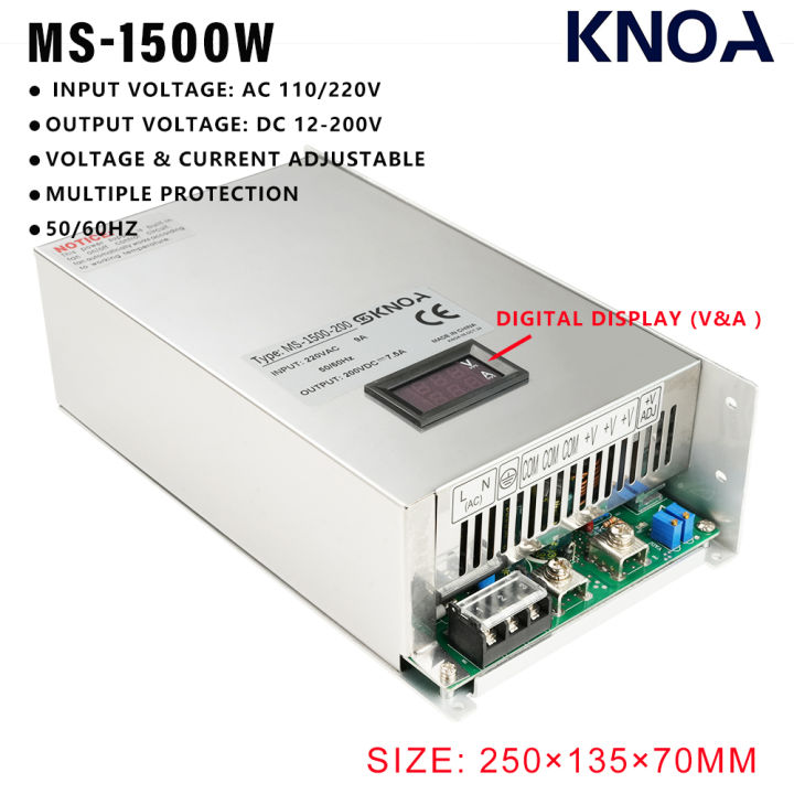 1500W Adjustable Switching Power Supply 0-12V 13.5V 15V 24V 36V 48V 60V ...