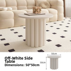 YIZUO | French Creamy Modern Minimalist Round Tea Table